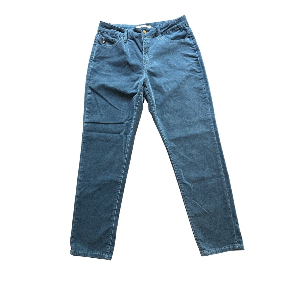 KanCan Blue Corduroy‎ Straight Leg Pants Womens Size 7/27
